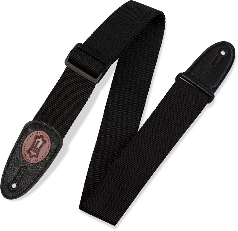 Levy's Leathers MSS8-BLK 2" Polypropylene Guitar Strap,Black